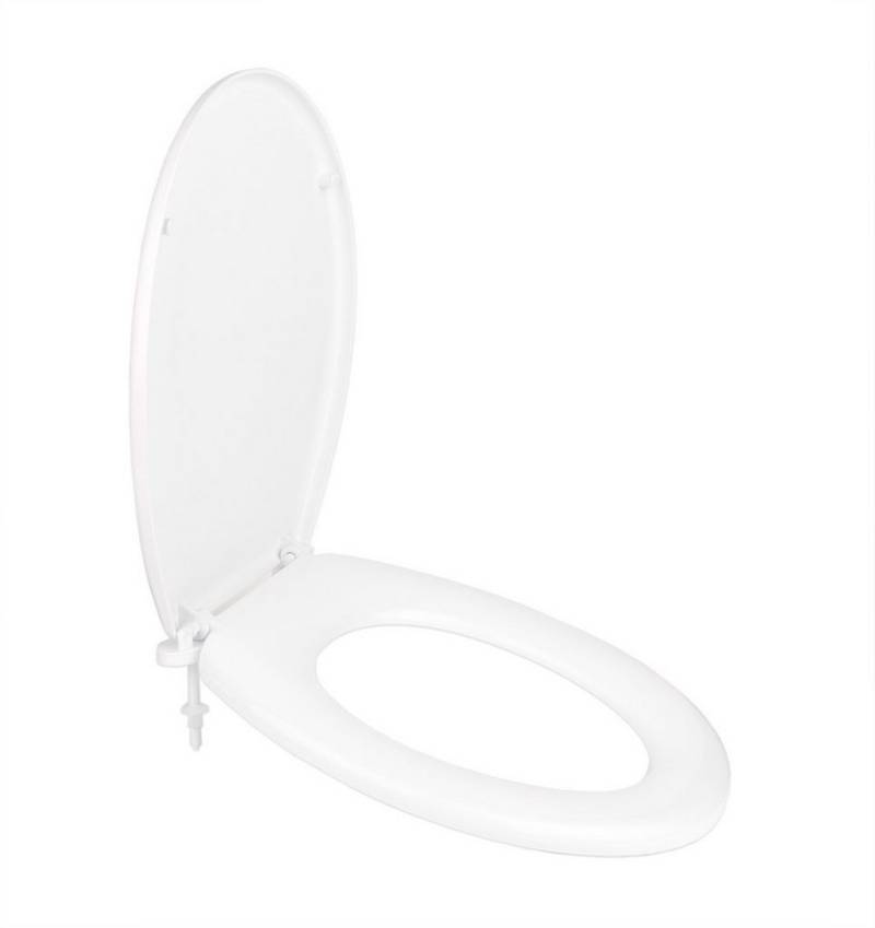 BigDean WC-Sitz Toilettensitz oval weiß Toilettendeckel Klo-Deckel Einfache Montage von BigDean