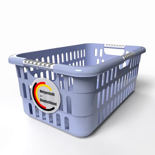 BigDean Wäschekorb 40L mit Softgriffen – Wäschewanne Made in Germany von BigDean