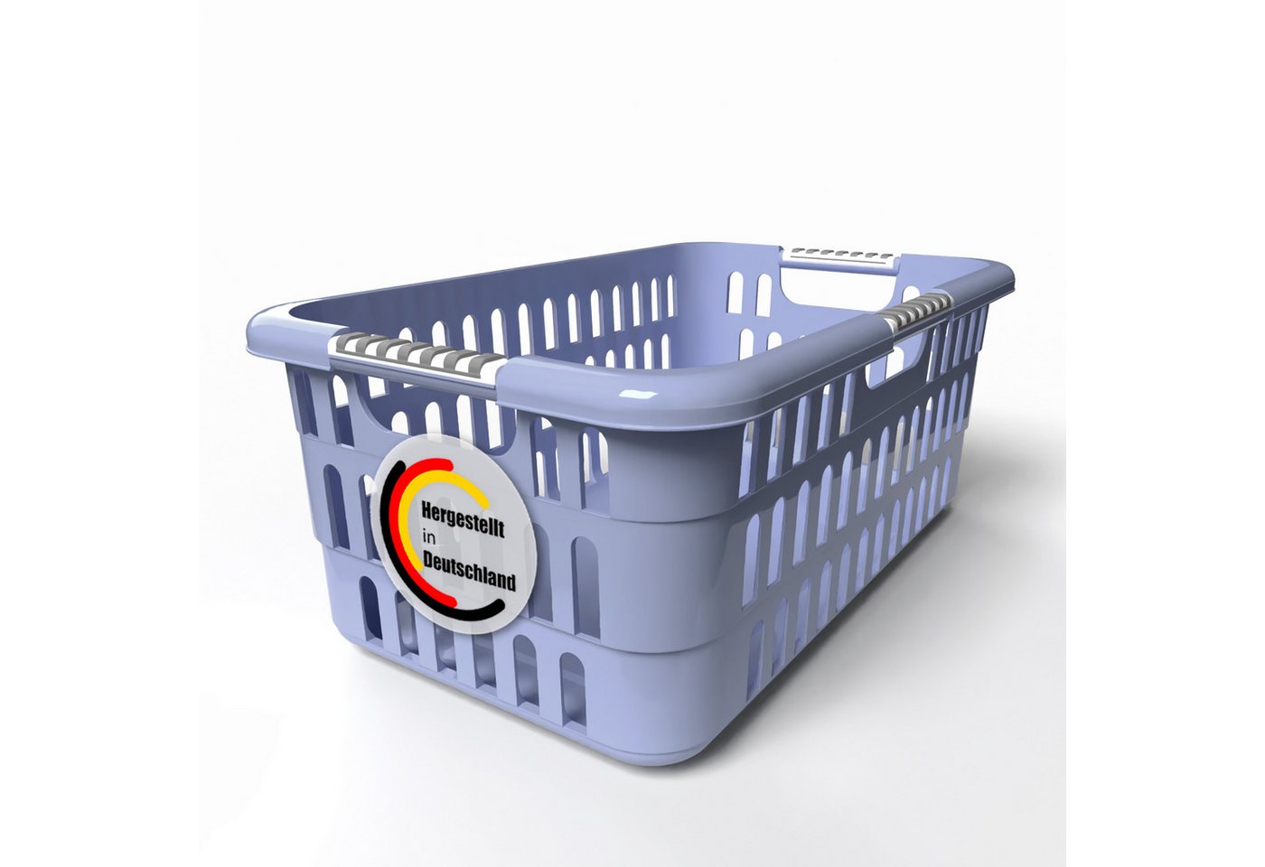 BigDean Wäschekorb Wäschesammler 40L mit Softgriffen Wäschewanne Made in Germany (1 St) von BigDean