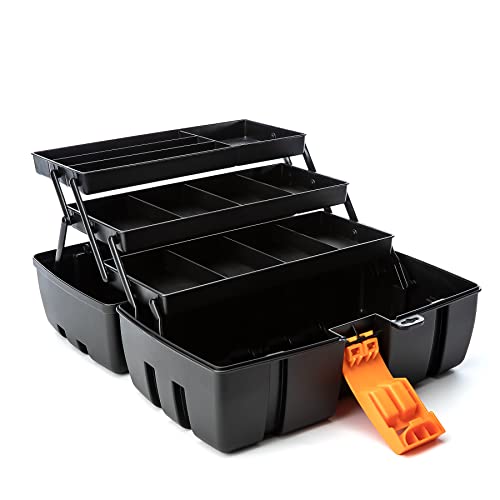 BigDean Werkzeugkiste groß mit 3 Laden - Werkzeugkoffer leer - 36x20x20 cm aus schlagfestem Kunststoff - perfekt auch als Angelbox - Werkzeugkasten für Hobby, Heim- & Heimwerker - Made in EU BigDean Werkzeugkiste groß mit 3 Laden - Werkzeugkoffer leer - 36x20x20 cm aus schlagfestem Kunststoff - perfekt auch als Angelbox - Werkzeugkasten für Hobby, Heim- & Heimwerker - Made in EU von BigDean