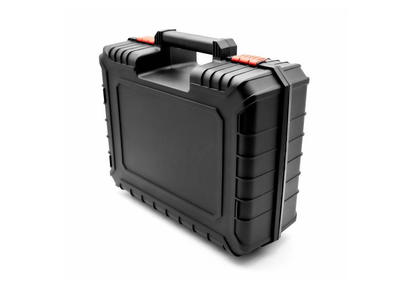 BigDean Werkzeugkoffer Maschinenkoffer aus bruchsicherem Kunststoff – mit Schaumstoff Einlage (1 St) von BigDean