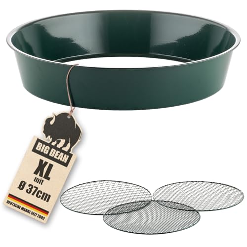 BigDean XL Gartensieb aus Metall Ø 37cm - fein bis grob - inkl. 3 austauschbarer Siebeinsätze 6,4/9,5 & 12,7 mm - Erdsieb Sandsieb Kompostsieb Sieb für Garten, Erde, Sand, Kompost BigDean XL Gartensieb aus Metall Ø 37cm - fein bis grob - inkl. 3 austauschbarer Siebeinsätze 6,4/9,5 & 12,7 mm - Erdsieb Sandsieb Kompostsieb Sieb für Garten, Erde, Sand, Kompost von BigDean