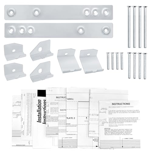 BigHead WX4-A019 JXA019K Mikrowellen-Unterschrank-Montageset, Ersatz für GE Mikrowellenherde AP3205226 774279 PS311867, Mikrowellenhalterung zum Aufhängen eines Mikrowellenofens über die Reichweite von BigHead