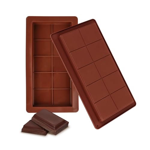 BigKego 2 Stück Schokoladenform Silikon Tief Schokoladentafel Form Dubai Schokolade Form Silikonform Schokoladentafel BPA Frei für Schokolade Praline SüßIgkeiten BigKego 2 Stück Schokoladenform Silikon Tief Schokoladentafel Form Dubai Schokolade Form Silikonform Schokoladentafel BPA Frei für Schokolade Praline SüßIgkeiten von BigKego
