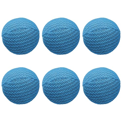 BigKing 6 Stück Whirlpool Schaum Absorber, Pool Absorbierball, Wiederverwendbarer Schwamm Schaum, Beseitigender Ball, Whirlpool Schaumreiniger Verschlingt Abschaum für Schwimmbäder und Spas von BigKing