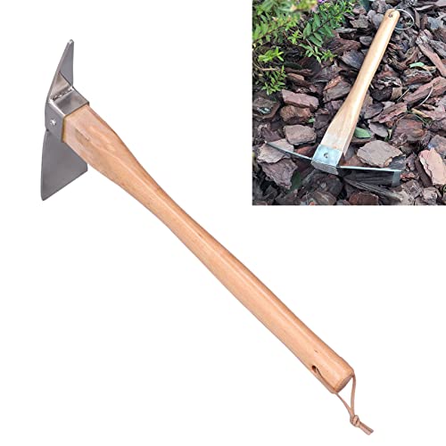 BigKing Garten-Spitzhacke, Spitzhacke, einfache, praktische, feine Verarbeitung, Edelstahl, Holzmaterial, Grabwerkzeuge von BigKing