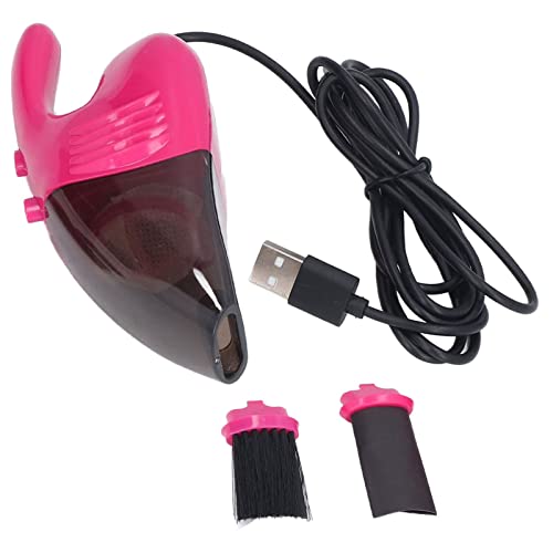 BigKing Mini-Staubsauger, Tastatur-Staubsauger, USB-Handheld, leistungsstarke Saugkraft, tragbar, energiesparend, Mehrzweck-Schnellreinigung, Mini-Staubsauger(rosa) von BigKing