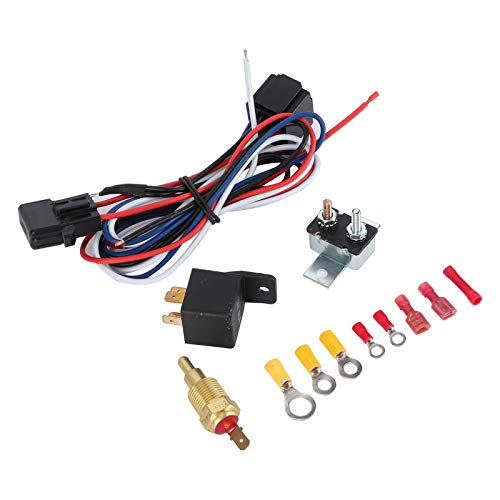 Kühlerlüfter-Thermostat, Kühler Kühlerlüfter-Relais-Kit Thermostat Temperaturschalter Kfz-Montagezubehör Kühlerlüfter-Thermostat, Kühler Kühlerlüfter-Relais-Kit Thermostat Temperaturschalter Kfz-Montagezubehör von BigKing
