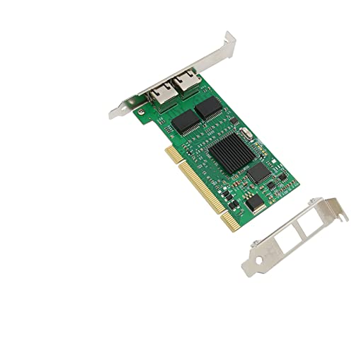 Netzwerkschnittstellenkarten, PCB Gigabit Ethernet Karte Doppelfilter PCI 2 Gigabit Ports Net Card für Intel 82546 10/100/1000 Mbit/s für Win7 Win8 Win10 von BigKing