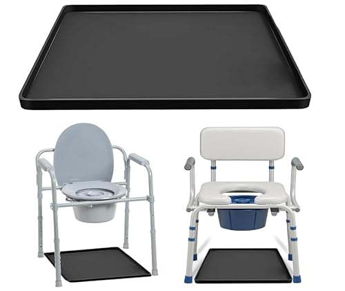 Toilettenstuhl-Schutzmatte aus Silikon, 60 x 60 cm, wasserdicht, rutschfest, schwarz Toilettenstuhl-Schutzmatte aus Silikon, 60 x 60 cm, wasserdicht, rutschfest, schwarz von BigKing