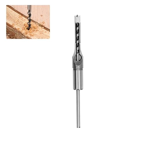 Vierkantlochbohrer Legierter Stahl Einstellbarer Stemmmeißel Holzbearbeitungs-Elektrowerkzeug für Vierkantlochbohrer und Vierkantzapfenmaschinen(9.5MM) von BigKing