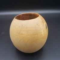 Kleine Kugel Vase/Kerze Halter von BigManLittleLathe