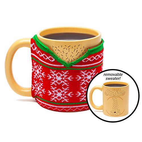 BigMouth BMMU-0038 Tasse Big Mouth Mug Ugly Sweater, Keramik, Mehrfarbig von BigMouth