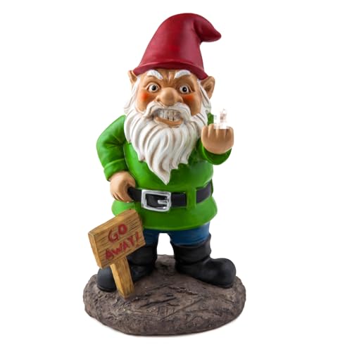 BigMouth Inc Gartenzwerg, Schild mit Aufschrift „Go Away!“ BigMouth Inc Gartenzwerg, Schild mit Aufschrift „Go Away!“ von BigMouth