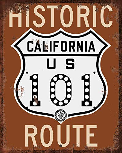 BigOtters California Historic Route Us 101 Highway Road Sign Speed Limit MPH Schild Slow Down Traffic Schild 30,5 x 20,3 cm Outdoor Metallschild BigOtters California Historic Route Us 101 Highway Road Sign Speed Limit MPH Schild Slow Down Traffic Schild 30,5 x 20,3 cm Outdoor Metallschild von BigOtters