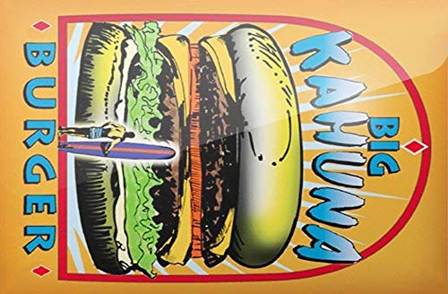 BigOtters Metallschild Big Kahuna Burger Pulp Fiction Metall-Blechschild 20,3 x 30,5 cm von BigOtters