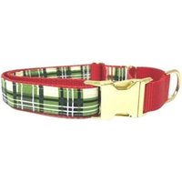 Weihnachten Kariertes Schnalle Martingale Hundehalsband, Rot, Grün, Mädchen, Junge, Urlaub, Windhund, Personalisieren, Gravieren, Individuell von BigPupPetFashion