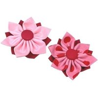 Valentinstag Hundehalsband Blume, Rosette, Weihnachtsstern, Haustierhalsband Rot, Rosa, Polka Dot, Amor Inspiriert, Urlaub Haustier Schleife, Fliege von BigPupPetFashion