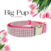 strass, Schnalle, Martingal, Hundehalsband, Hellrosa, Funkeln, Bedazzled, Mädchen Hund, Hochzeitshalsband, Personalisiert, Graviert, Individuell von BigPupPetFashion