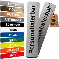 Personalisierbares Klingelschild - 2 Stück Graviertes Namensschild Selbstklebend Wetterfest Made in Germany Viele Farben & Größen Personalisierbares Klingelschild - 2 Stück Graviertes Namensschild Selbstklebend Wetterfest Made in Germany Viele Farben & Größen von BigTrend24