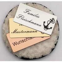 Klingelschild Türschild Briefkastenschild Anker Namensschild Selbstklebend Mit Individueller Gravur Klingelschild Türschild Briefkastenschild Anker Namensschild Selbstklebend Mit Individueller Gravur von BigTrend24