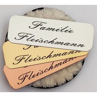 Klingelschild Türschild Briefkastenschild Namensschild Selbstklebend Mit Individueller Gravur von BigTrend24