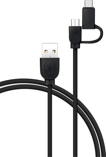 BBC Cable 2en1 USBA USBC/microUSB 1.2m von Bigben Connected