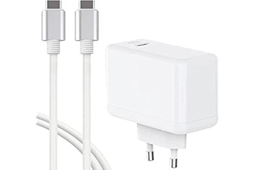 Bigben Ladegerät für Haus, 65 W, Power Delivery GaN + USB C/USB C Kabel, Weiß von Bigben Connected
