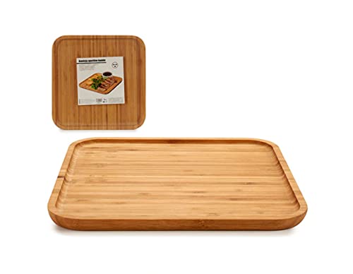 Bigbuy Home S3603038 Snacktablett aus Bambus, 30 x 1,5 x 30 cm Bigbuy Home S3603038 Snacktablett aus Bambus, 30 x 1,5 x 30 cm von Bigbuy Home