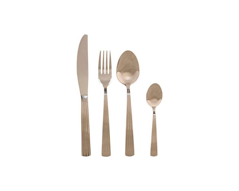 Bigbuy Besteck-Set Besteck Besteckset Home 4 Personen Silberfarben Edelstahl 15x7x24 cm 1, Edelstahl von Bigbuy
