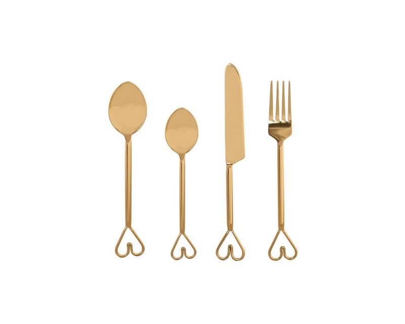Bigbuy Besteck-Set Besteck SanLove Gold Edelstahl 4,5 x 1,5 x 21 cm 16 Stücke, Edelstahl Bigbuy Besteck-Set Besteck SanLove Gold Edelstahl 4,5 x 1,5 x 21 cm 16 Stücke, Edelstahl von Bigbuy