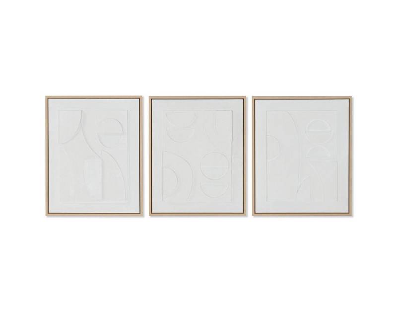 Bigbuy Bild Bild SanLov Weiß polystyrol Leinwand abstrakt Skandinavisch 40 x 4,8 x von Bigbuy