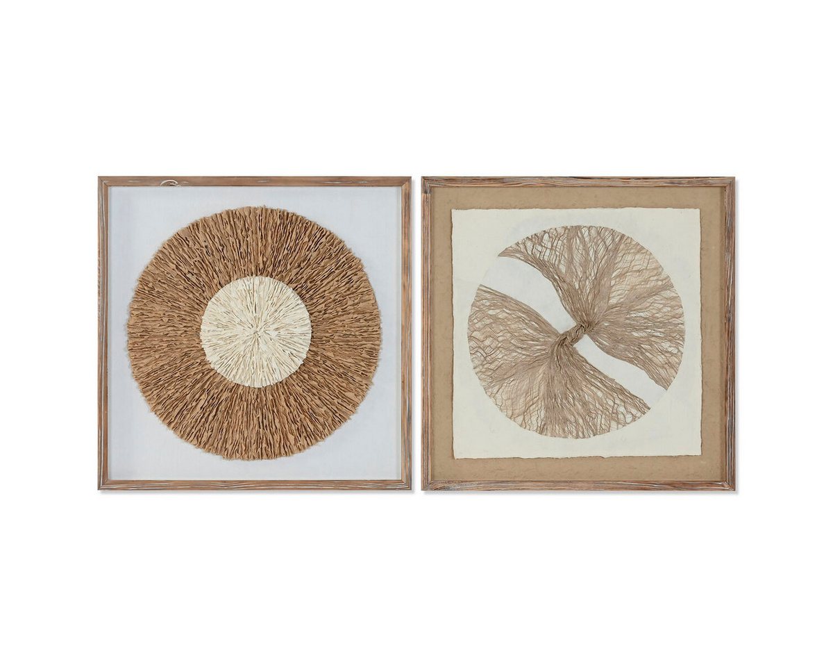 Bigbuy Bild Bild SanLove Papier Glas 60 x 3 x 60 cm 2 Stück von Bigbuy