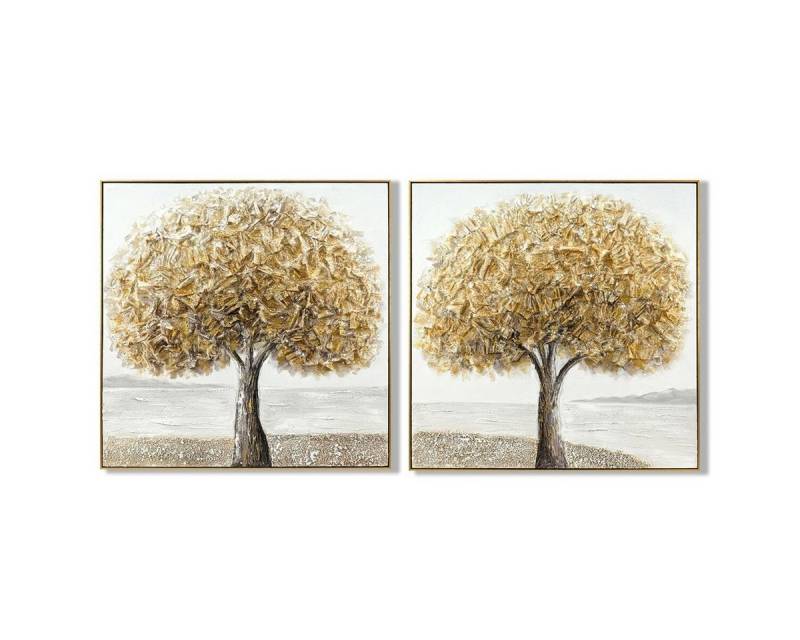 Bigbuy Bild Leinwand SanLove Grau Gold Baum Traditionell 102 x 4,5 x 102 cm 2 Stüc Bigbuy Bild Leinwand SanLove Grau Gold Baum Traditionell 102 x 4,5 x 102 cm 2 Stüc von Bigbuy