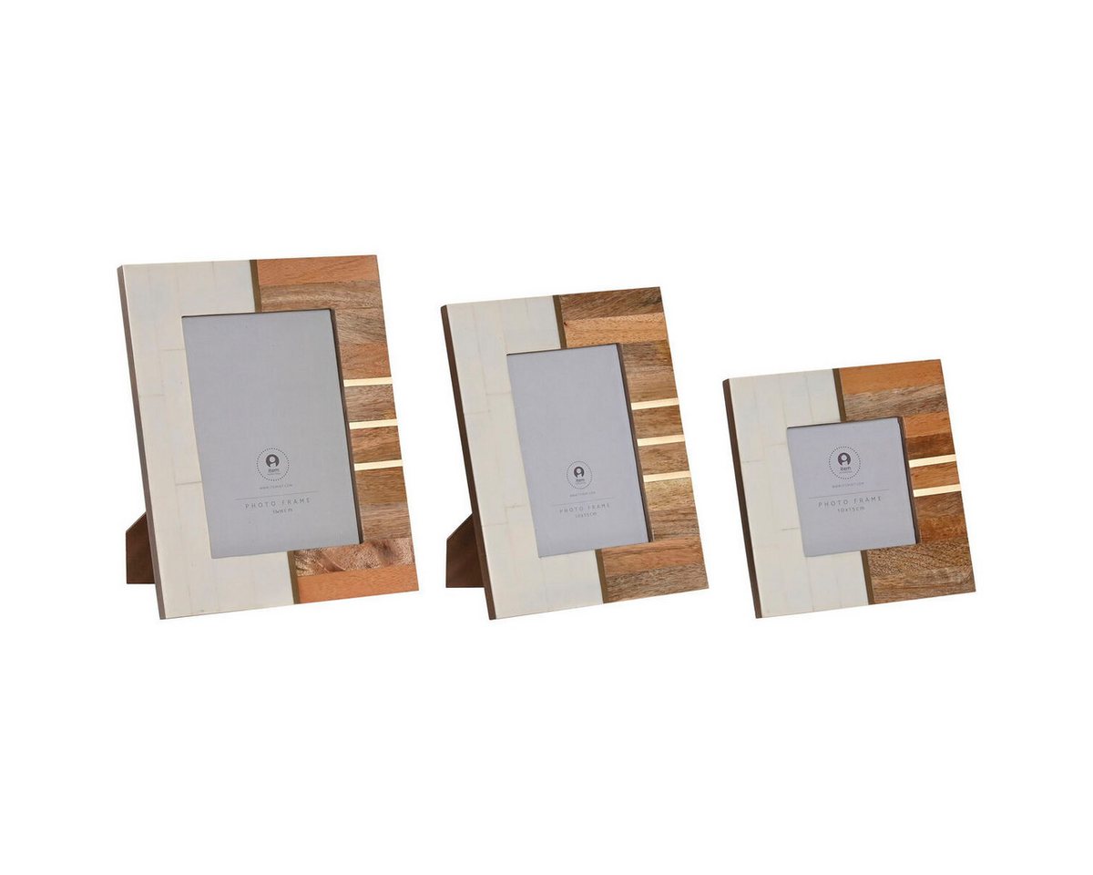 Bigbuy Bilderrahmen Fotorahmen SanLove Weiß Braun Harz Mango-Holz Skandinavisch 3 Stück Bigbuy Bilderrahmen Fotorahmen SanLove Weiß Braun Harz Mango-Holz Skandinavisch 3 Stück von Bigbuy