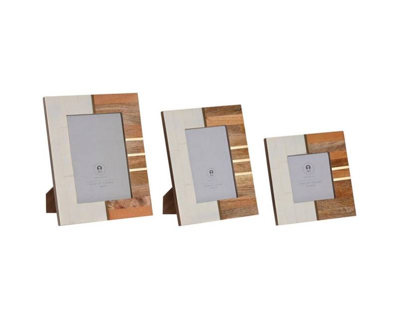 Bigbuy Bilderrahmen Fotorahmen SanLove Weiß Braun Harz Mango-Holz Skandinavisch 3 Stück Bigbuy Bilderrahmen Fotorahmen SanLove Weiß Braun Harz Mango-Holz Skandinavisch 3 Stück von Bigbuy