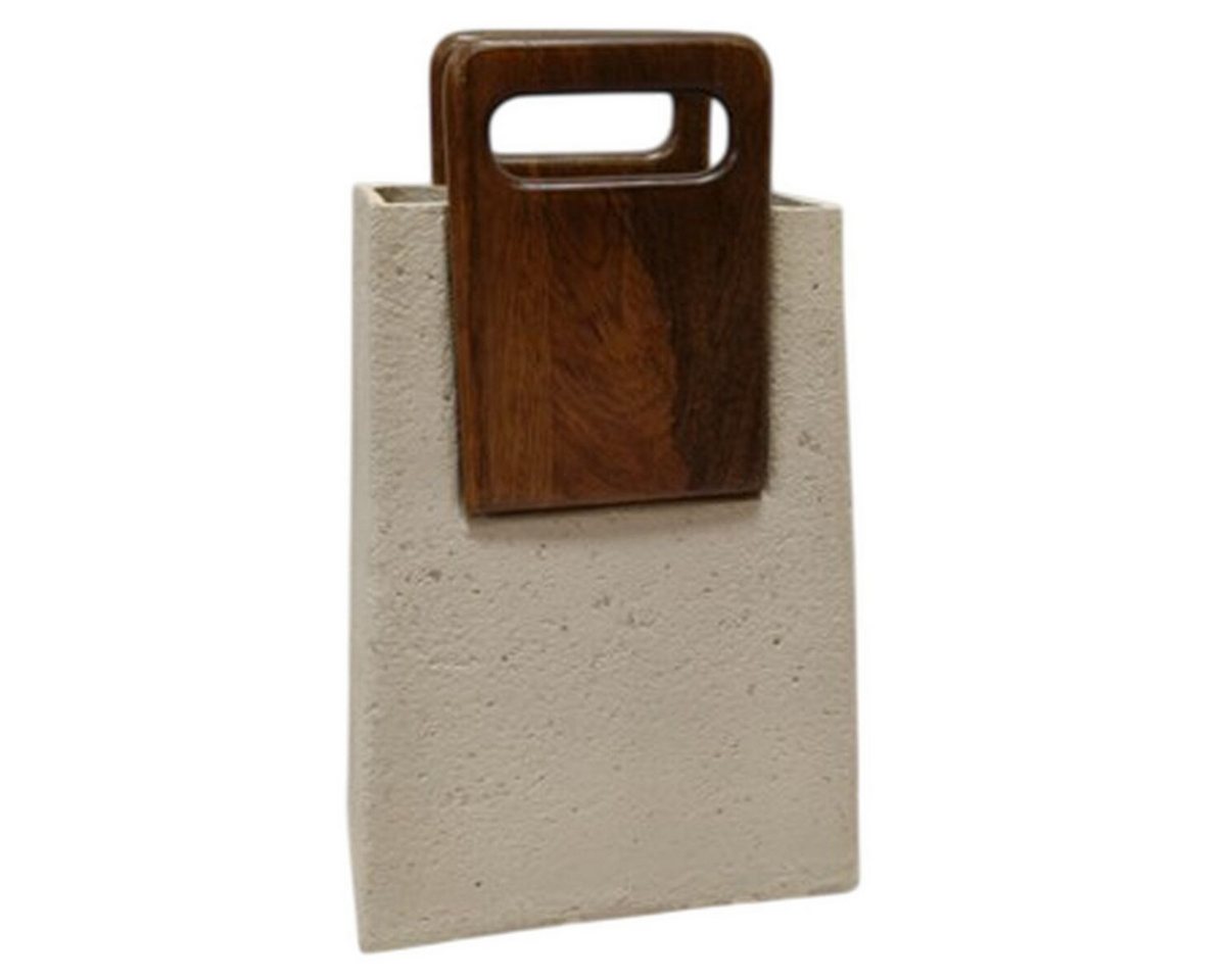 Bigbuy Dekovase Vase Home Braun Beige Mango-Holz Papiermaché Bigbuy Dekovase Vase Home Braun Beige Mango-Holz Papiermaché von Bigbuy