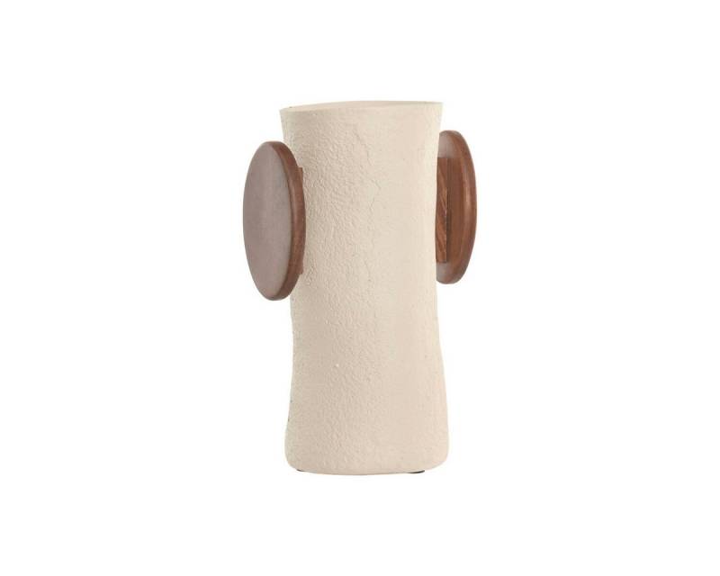 Bigbuy Dekovase Vase Home Braun Beige Mango-Holz Papiermaché von Bigbuy