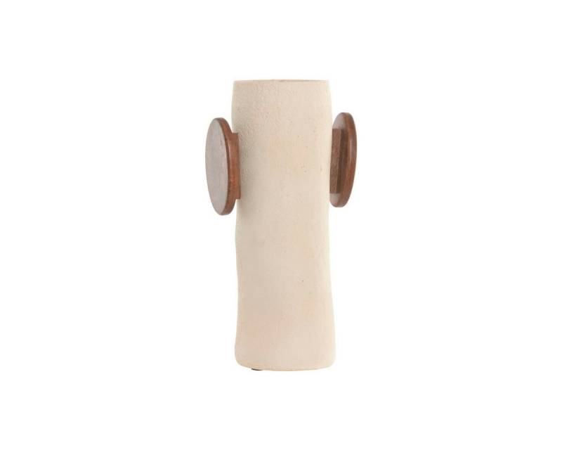 Bigbuy Dekovase Vase Home Braun Beige Mango-Holz Papiermaché von Bigbuy