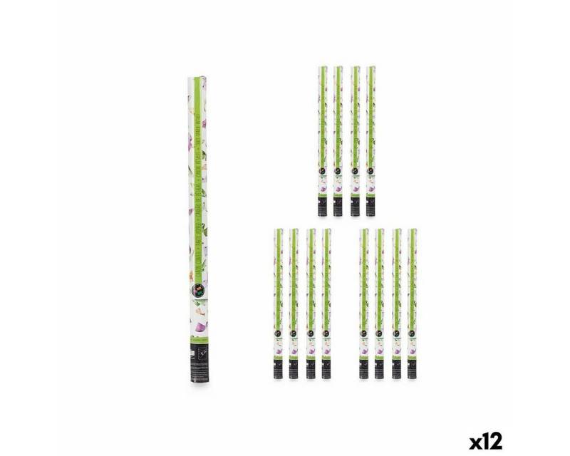 Bigbuy Einweggeschirr-Set Konfettikanone 9506-80 Bunt Papier Pappe 5 x 78,5 x 5 cm 12 Stück, Pappe von Bigbuy