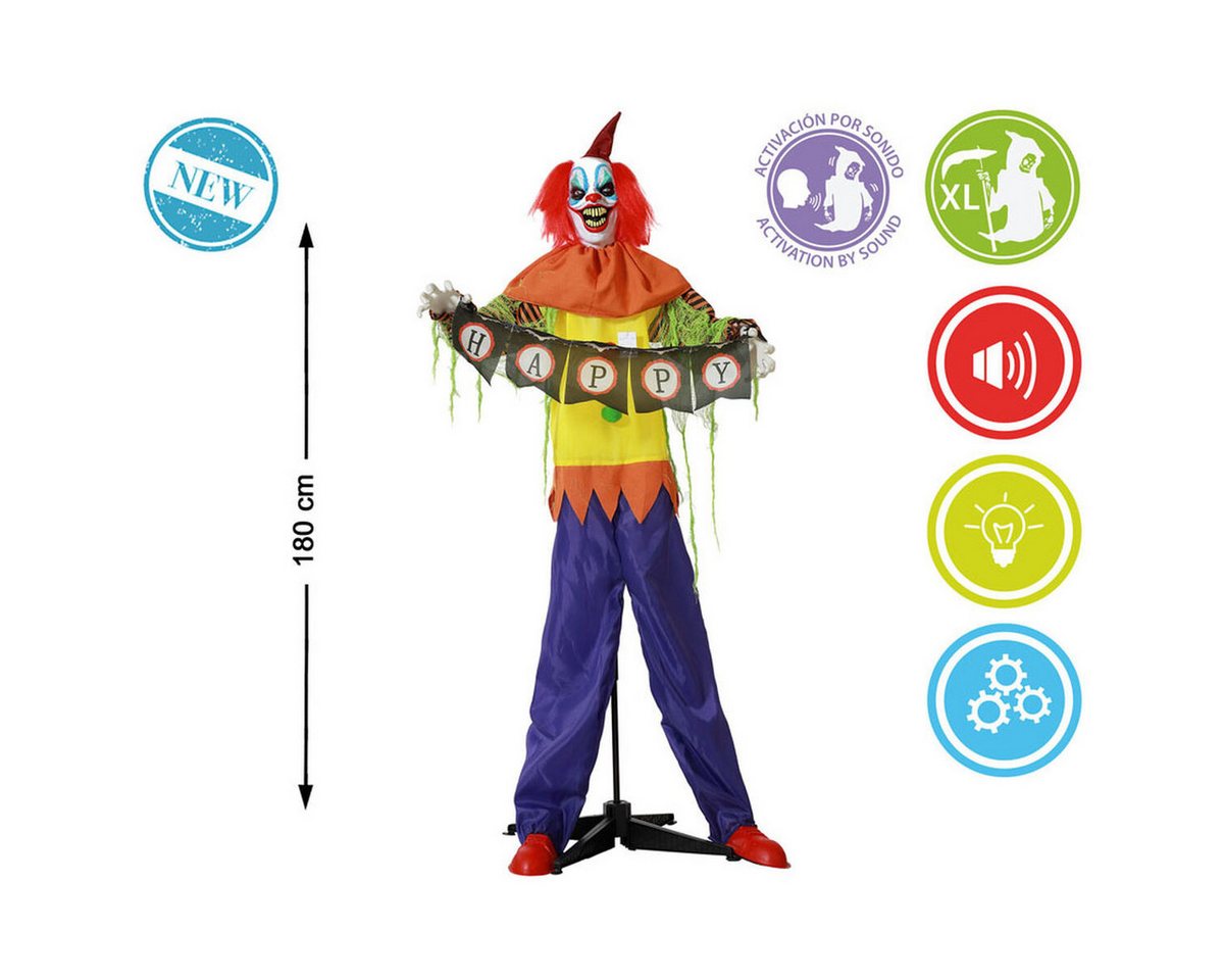 Bigbuy Hängedekoration Halloween-Dekoration Clown 180 x 120 x 18 cm von Bigbuy