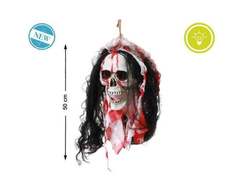 Bigbuy Hängedekoration Halloween-Dekoration Totenkopf 50 cm von Bigbuy