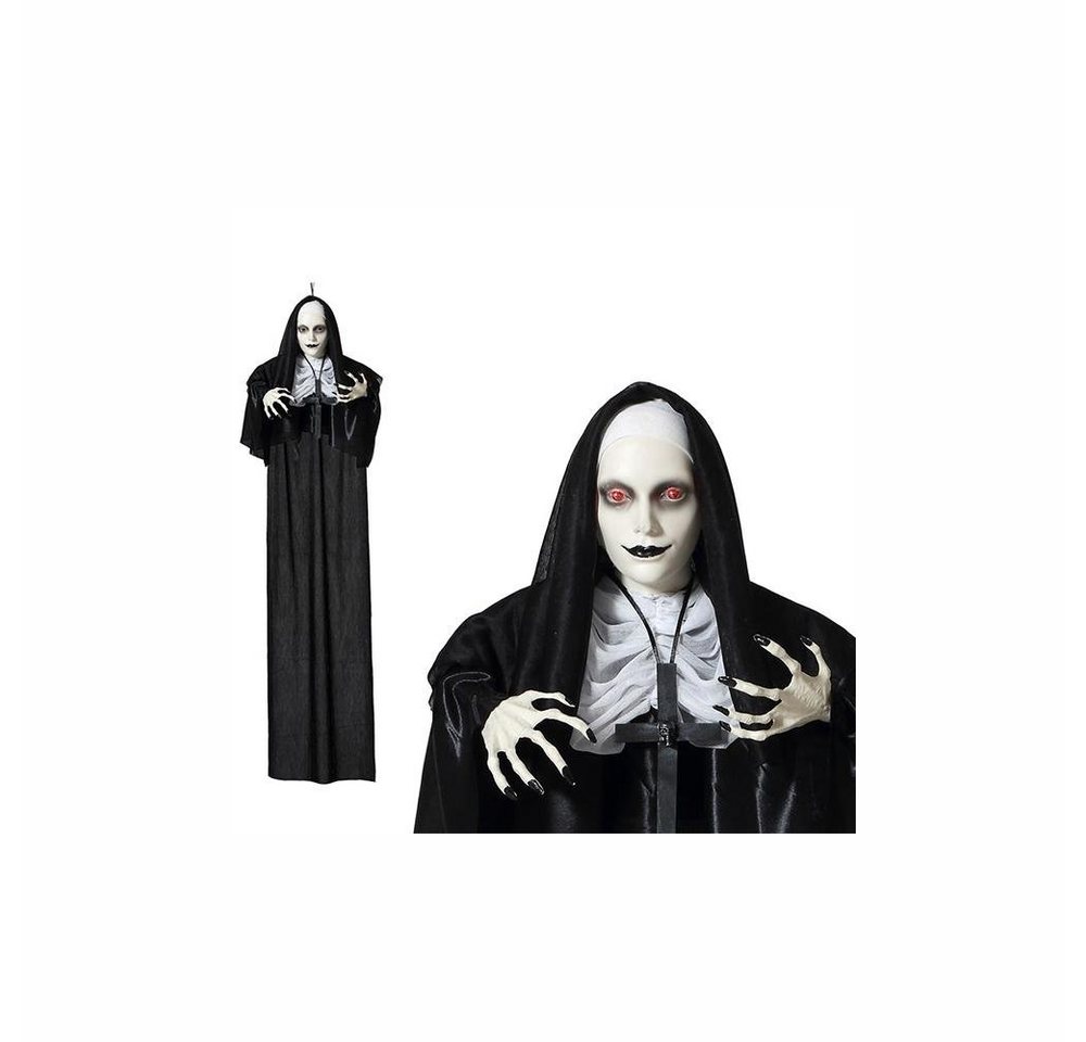 Bigbuy Hängedekoration Halloween Party Grusel Dekoration Finstere Nonne 120 cm Lichteffekt von Bigbuy
