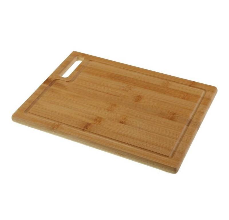 Bigbuy Schneidebrett Schneidebrett Bambus 24 x 1,5 x 33 cm Holz mit Fettrinne, Bambus von Bigbuy