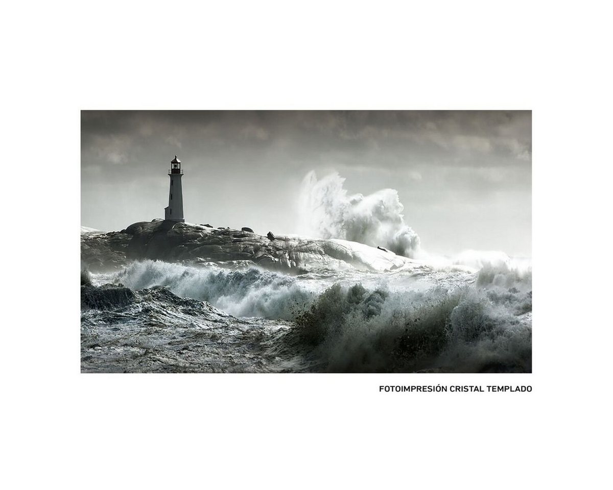 Bigbuy Wanddekoobjekt Leinwand Leuchtturm 120 x 4 x 70 cm von Bigbuy