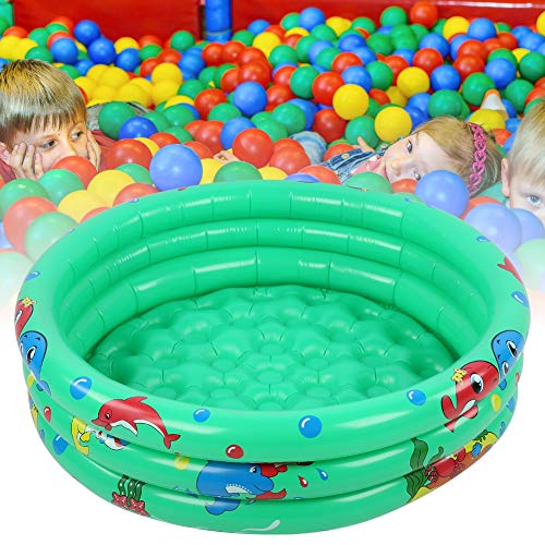 BigKing Kinder Mini Pool, Runde aufblasbare Baby Kleinkinder Swimmingpool Tragbare aufblasbare Kinder Little Green Pool Home Indoor Outdoor für Kinder Mädchen Junge(120cm) von BigKing