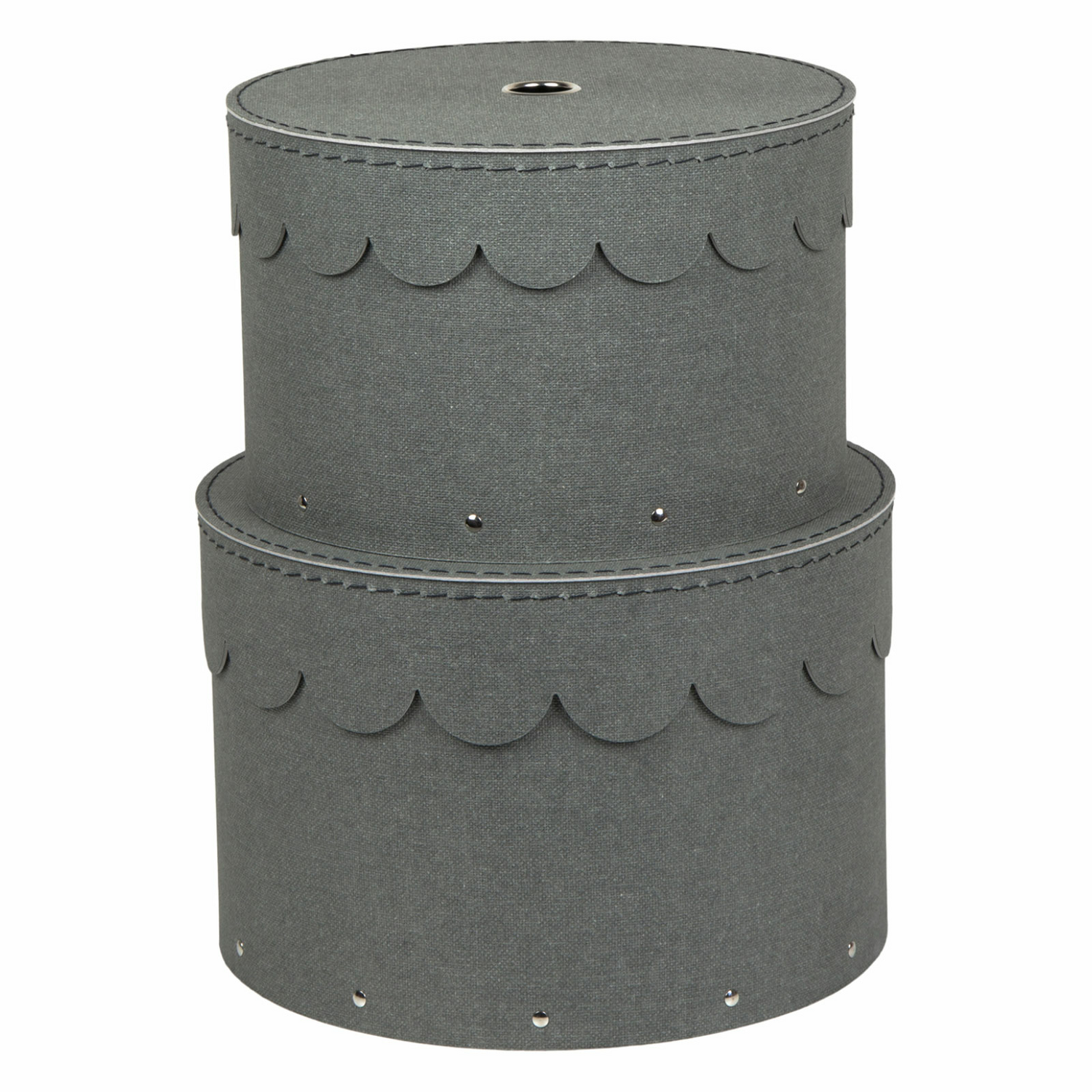 Bigso Box Of Sweden Wilma Aufbewahrungsbox Rund 2er Set Box Stoffbox Grau Canvas B-Ware Bigso Box Of Sweden Wilma Aufbewahrungsbox Rund 2er Set Box Stoffbox Grau Canvas B-Ware von Bigso Box of Sweden