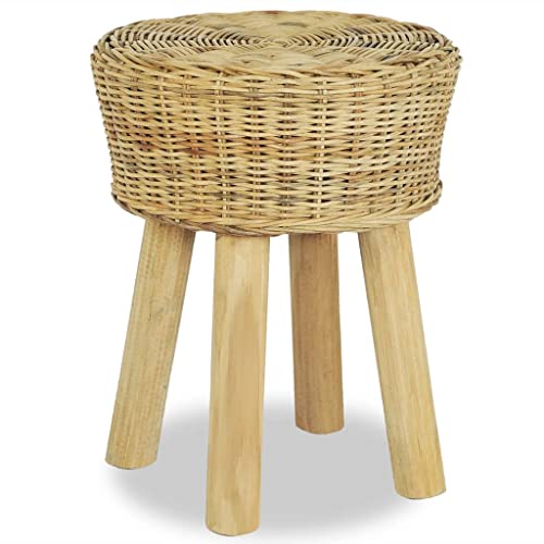 Barhocker Barstuhl Küchenhocker Barstühle, hohe Hocker Bistrohocker Tresenhocker für Küche, Esszimmer Natur Rattan von BihaIr