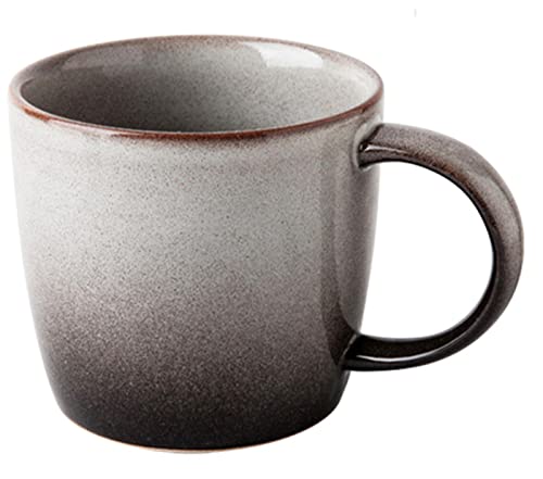 Biigming Kaffeetasse Keramik Blaugrün Teetasse mit Henkel 350ml Handgefertigte Keramikbecher Spülmaschinen- und mikrowellengeeignet Großer Griff Geschenk für Büro und Zuhause (5) von Biigming