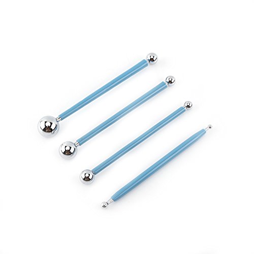 4-teiliges Tools Ball Stylus Modellierwerkzeug-Set Modellierkugel-Werkzeuge für DIY Craft Shaping Tools von Biitfuu